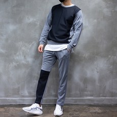 CONFIAR 男款蜂巢長袖長褲運動套裝 TCSU12
