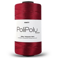 니뜨 폴리폴리 뜨개실 250g, 1개, 와인