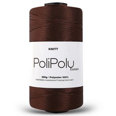 Knitt Polly Polly 編織線 250g, 1個, 棕色