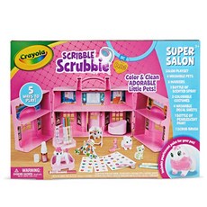Crayola 繪兒樂 Scribble Scrubbie 超級沙龍家家酒遊戲組, 混合顏色, 1個