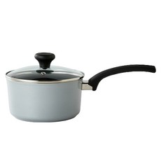 Modern House IH電磁爐適用陶瓷塗層單柄鍋, 1個, 18cm, 亮面灰