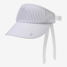 Cleveland GOLF 女款皺摺設計蝴蝶結高爾夫中空遮陽帽 CGWCP32587, 1個, 均碼