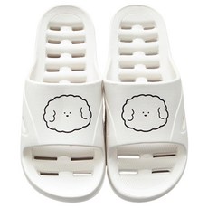 Buybeam 排水軟Q EVA浴室拖鞋, 1個, 白色