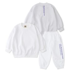 VENHIT 青少年款Today棉質雙面布大學T運動長褲組