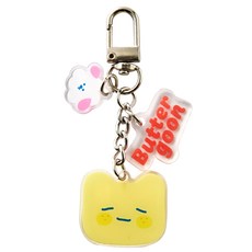 BUTTERSHOP SHOP Butter Family 壓克力鑰匙圈, 雲朵與奶油君, 1個