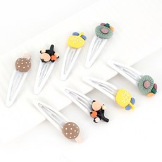 아랑로랑 여아용 스타일 플라워 헤어핀 8p 세트