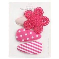 채니봉봉 미스티로즈 똑딱핀3종 세트