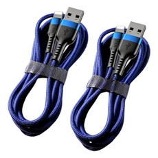 온모아 아이폰 초고속 충전케이블, 1m, 블루, 2개