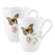 Lenox 雷諾克斯 蝶彩繽紛馬克杯, 帝王蝶, 2個