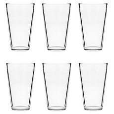 DELI 攪拌玻璃杯 470ml Y1018-1, 6個, 透明