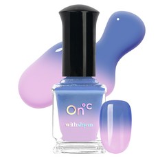 withshyan 溫感變色指甲油, 23˚C春日溫度, 9ml, 1瓶