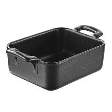 REVOL Belle Cuisine 長方形手柄盤 12 x 10 cm, 1個, 黑色