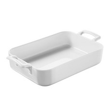 REVOL Belcuisine 長方形手柄盤 26 x 18.5 cm, 1個, 白色