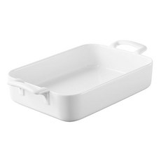 REVOL Belle Cuisine 長方形附柄烤盤 30 x 21.5 cm, 1個, 白色