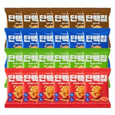 高蛋白脆餅 大蒜雞肉口味 50g 6包+魷魚蝦子口味 50g 6包+洋蔥酸奶油口味 50g 6包+紅胡椒甜辣椒口味 50g 6包組, 1組