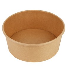 外帶用牛皮紙圓形容器 750ml, 50個, 1入