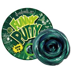 David Toy 幼兒用 Funny Putty, 深綠珠光, 40g, 1個
