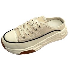 PEONIST 女款穆勒休閒懶人運動鞋, 235, 白色