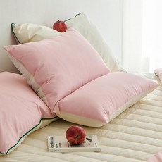 PRIELLE 折疊高密度純棉沙發背墊帶棉, 粉紅色粉末