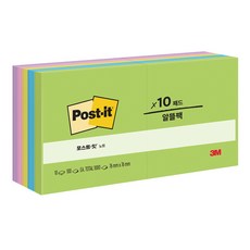 3M Post-it 利貼 便條紙 Floral Fantasy 654-10AU, 1000入, 1個, 混合色