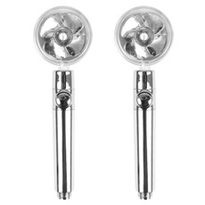 MONACO OLIVE Turbo Pella超高壓節水蓮蓬頭, 銀色, 2個