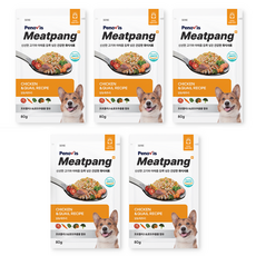 페노비스 전연령 강아지 미트팡 라이트&멀티케어 화식사료, 닭, 80g, 5개