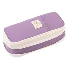 Postroad 寬敞收納彈性大容量鉛筆盒, 1個, 紫色