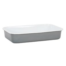 코쿰 법랑 계량 스튜팬 30cm, 그레이, 1개