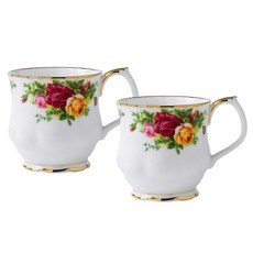 ROYAL ALBERT 皇室玫瑰 蒙特羅斯馬克杯, 2個, 混合色