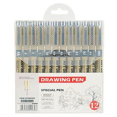 Dong-A PMS 藝術繪圖筆12件組, 混和色, 1套