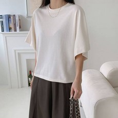 슈가펀 여성용 베스키 가오리 반팔 티셔츠