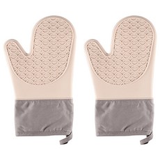 GOODIE FOODIE 隔熱矽膠耐熱廚房烤箱手套, 1個, 粉紅色+粉紅色