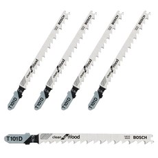 BOSCH 博世 木工用曲線鋸片 T101D, 5個, 詳見商品包裝或請洽境外廠商