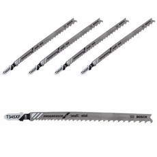 BOSCH 博世 木工用曲線鋸片 T345XF, 本產品, 5個