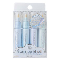 Donga PMS RosyPosy 閃亮螢光筆, 4個, 藍色