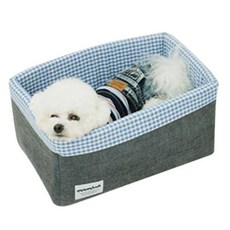 蓋格天善 狗狗箱型中控台寵物汽車座椅, 灰色, 1個