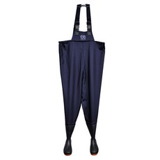 GUARDMAN 釣魚 趕海 泥灘 PVC 胸式涉水褲 工作服, 1個, 海軍藍