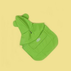 애구애구 강아지 개구리후드 레인코트, 02 그린, 1개