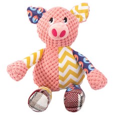 반려동물 아티펫 하프컬러 애니멀 이갈이 장난감, 핑크 돼지, 1개