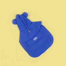 애구애구 강아지 개구리후드 레인코트, 04 블루, 1개
