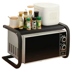 Block Mart 廚房微波爐架 TYPE1, 全黑色