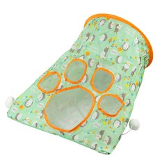 貓咪 Artipet 可折疊腳掌孔洞隧道, 1個, 綠色