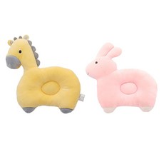 JOY MULTI MK 嬰兒粉彩小熊動物蠟筆小新女孩枕頭, 隨機出貨, 2個