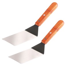 科賓 方形披薩鏟 翻轉器 刮刀, 木質, 2個