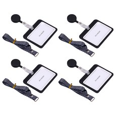 Khohimo 掛頸式員工證卡套 橫式 3W160, 1套, 黑色