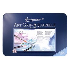 giorgione 水彩色鉛筆 + 迷你畫筆組, 120色, 1套