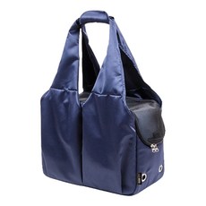 EGUEGU 寵物四面外出提籠, 1個, 海軍藍