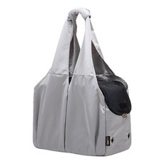 EGUEGU 寵物四面外出提籠, 1個, 灰色