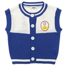 LaughingChild 兒童笑臉開襟針織背心