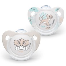 NUK 迪士尼矽膠安撫奶嘴 2入組, S1(0~6個月), 辛巴, 1組